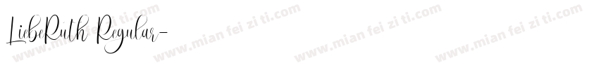 LiebeRuth Regular字体转换